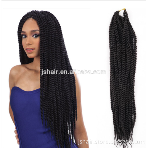 6A 7A 8A Thick ends Hot Selling Unprocessed synthetic hair, crochet braids with human hair extension